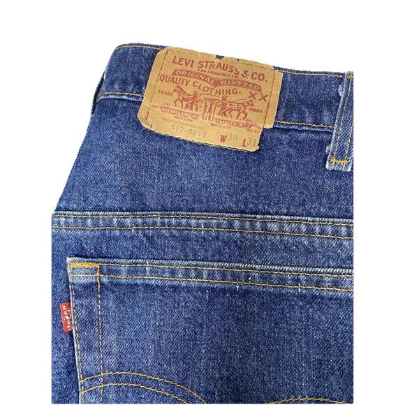 Vintage Levi’s 517-0217 Boot Cut Denim Jeans Size 36/29 USA Made - Picture 2 of 7